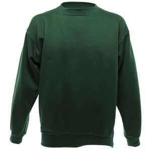 UCC 50/50 Mens Heavyweight Plain Set-In Sweatshirt / Bottle Green